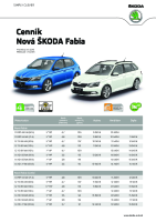 Skoda Fabia - cennik 2016 EUR-0